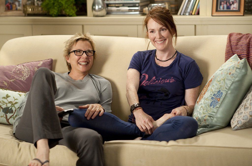 Couch lesbian three