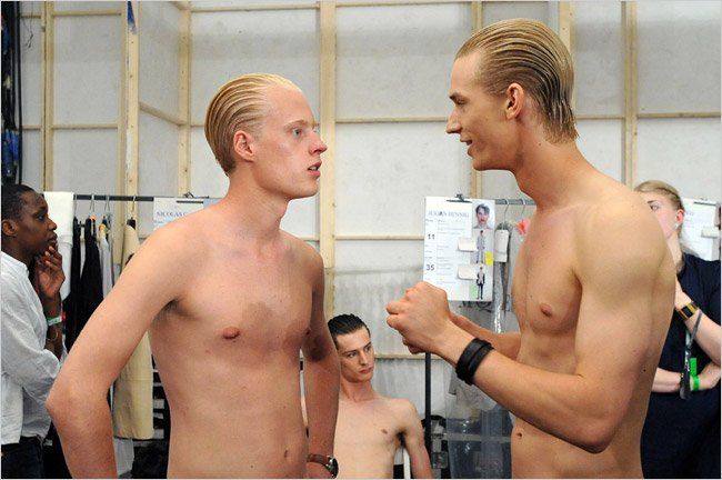 Frankenstein reccomend Male model backstage naked