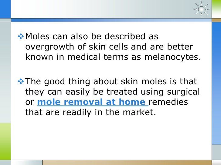 Home remedies on facial mole removal