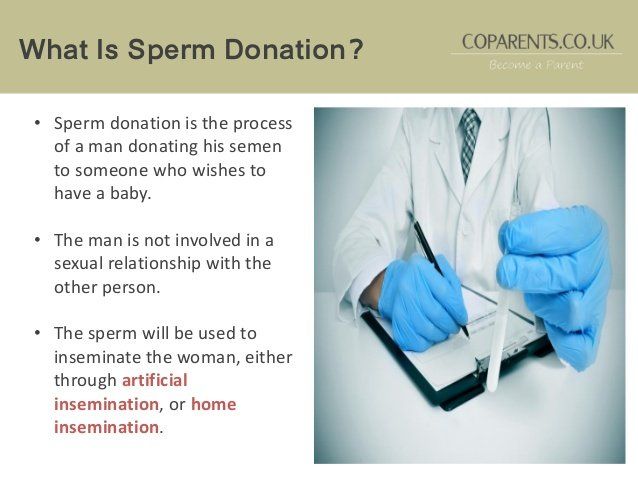 Sperm donation information