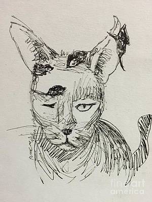 Drawling of a pussy