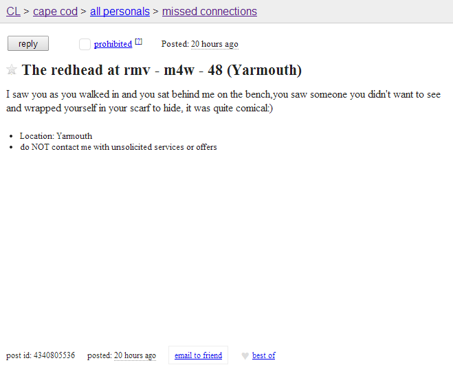 best of Personals Craigslist cape cod