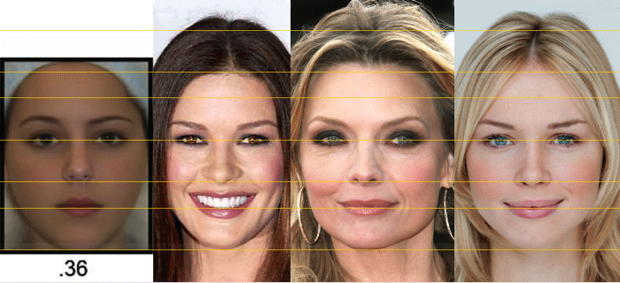 Facial features golden ratio freeware