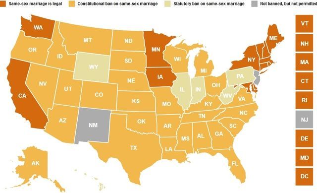 Allows gay lesbian marriage state which