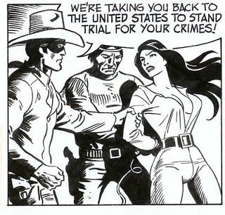 Art comic lone original ranger strip