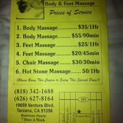 Thunderbird reccomend Asian massage and ventura