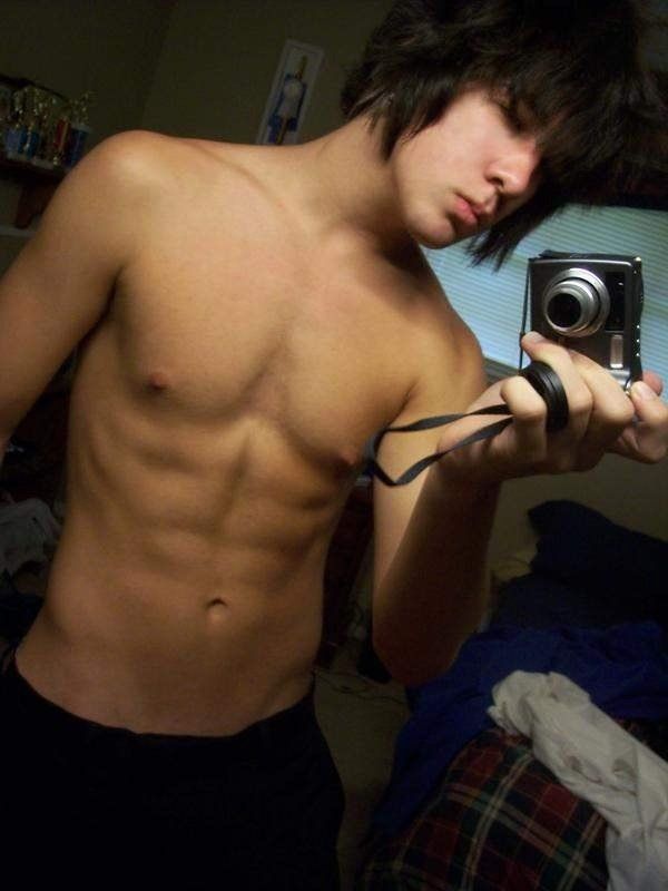 Emo teen dude nude