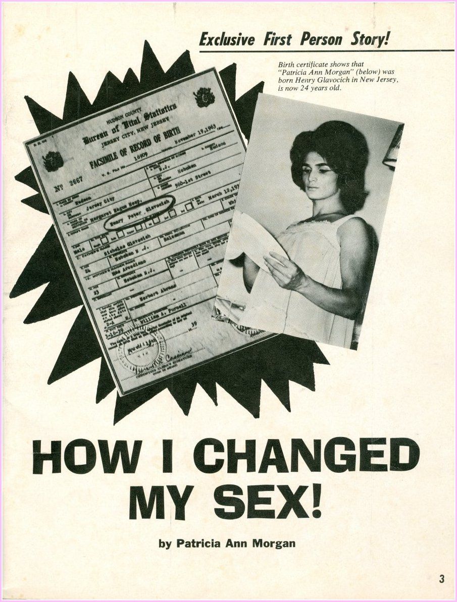 I want to change my sex