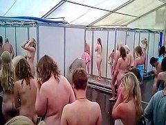 Naked teens showering voyager