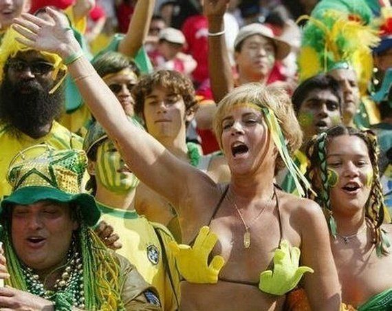 best of Women football fan Naked