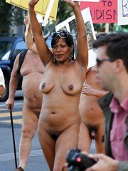 Nud black grannies in public