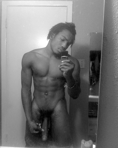 Nude black athletic men