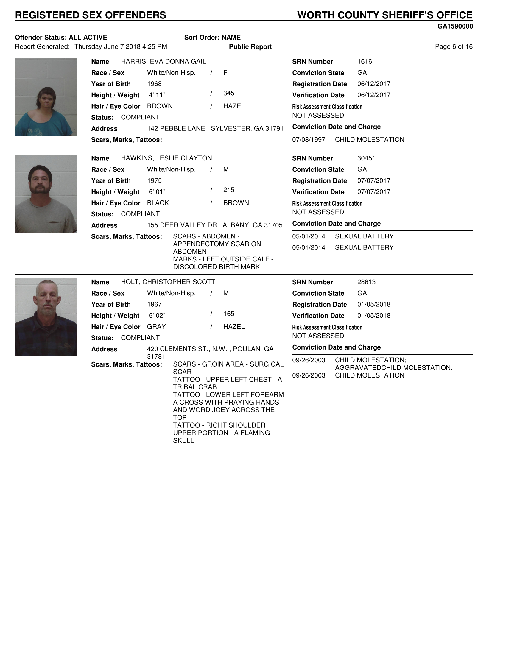 State of georgia sex offender registration