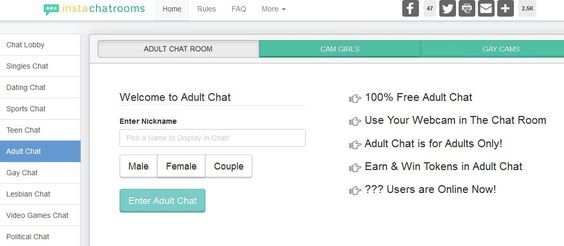 Webcam adult chat rooms